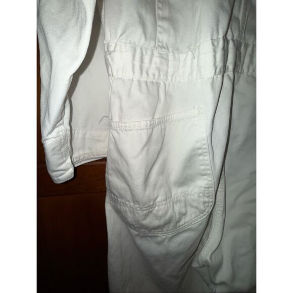 Vintage Sears Nation-Alls White Coverall Workwear Jumpsuit 42S Utility Mechanic - Picture 10 of 16